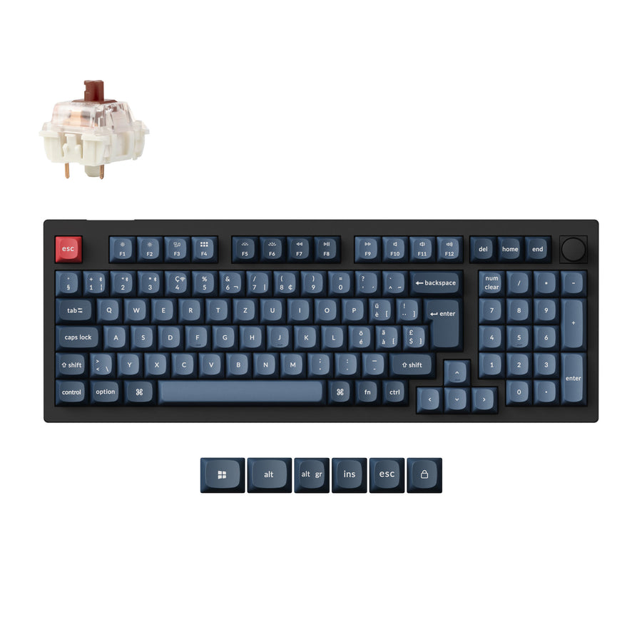 Keychron V5 Max QMK Wireless Custom Mechanical Keyboard ISO Layout Collection