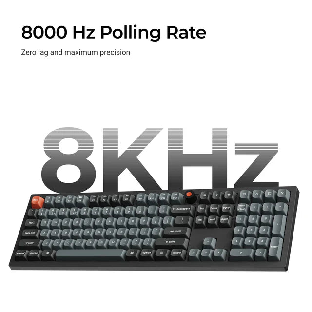 Keychron V6 8K QMK Wired Custom Mechanical Keyboard(ANSI US Layout)