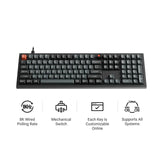 Keychron V6 8K QMK Wired Custom Mechanical Keyboard(ANSI US Layout)
