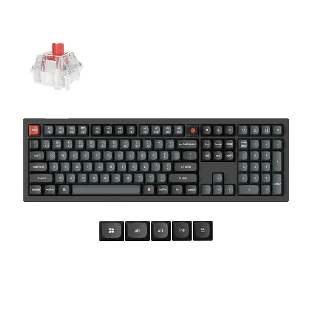 Keychron V6 8K QMK Wired Custom Mechanical Keyboard(ANSI US Layout)