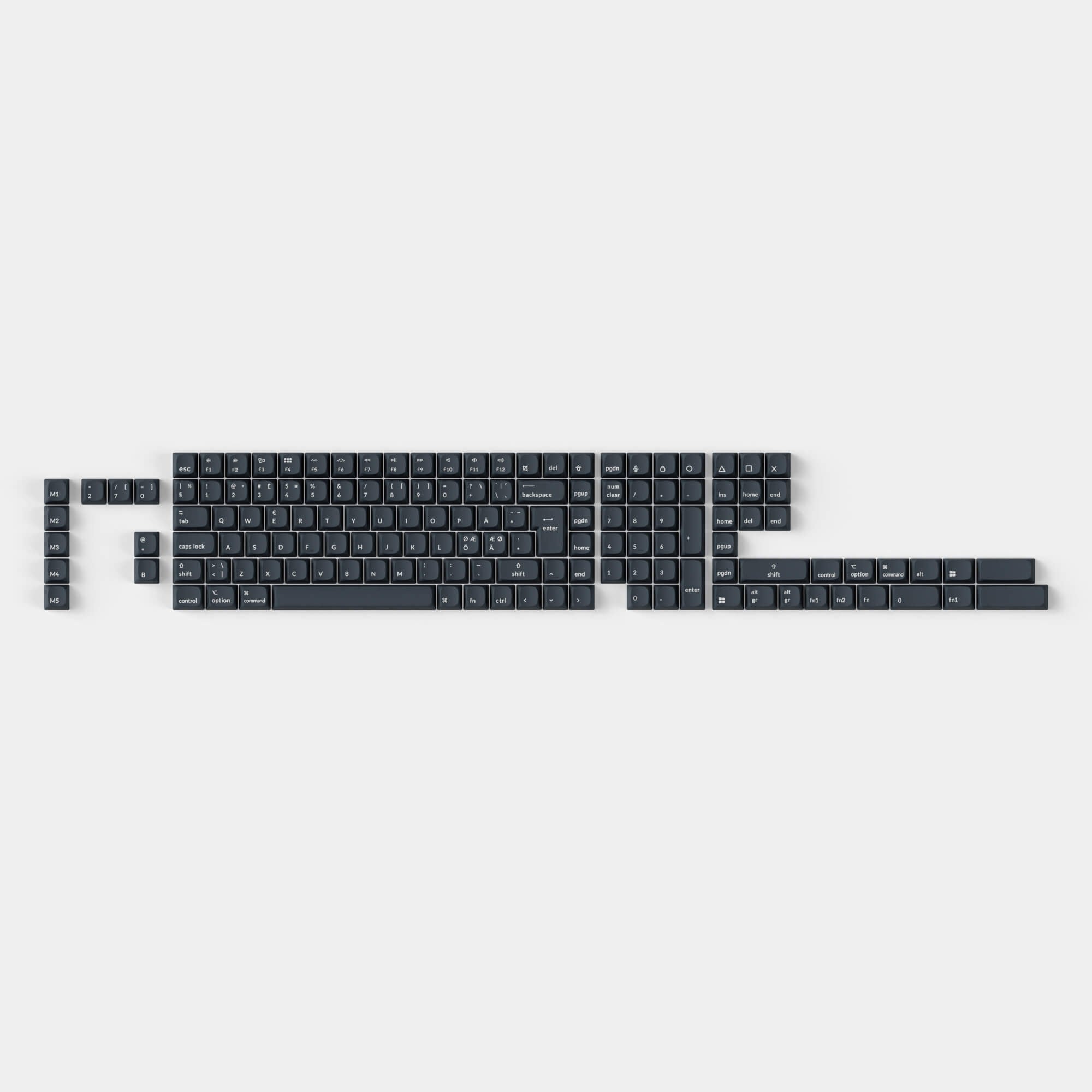 ISO Shine-Through ABS OSA Vollständiges Keycap-Set