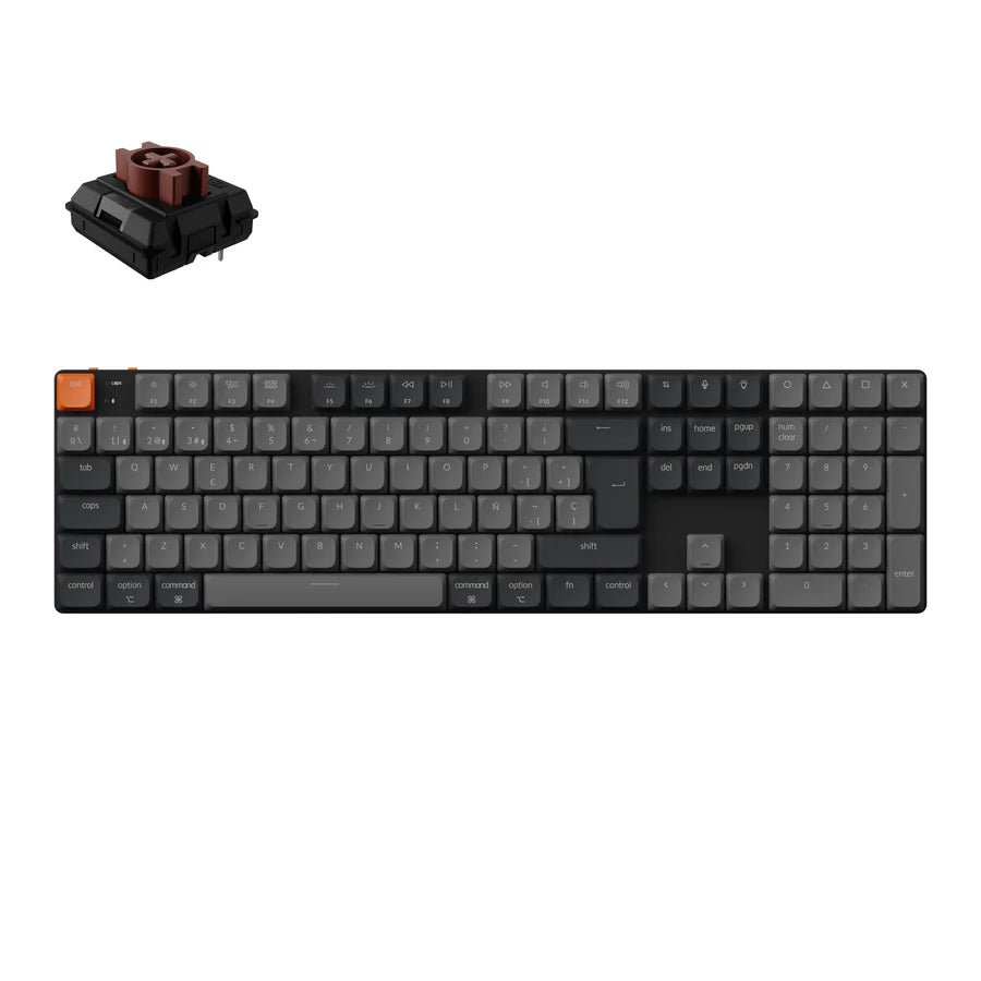 Keychron K5 QMK Kabellose Mechanische Tastatur (ISO Layout) - Version 2