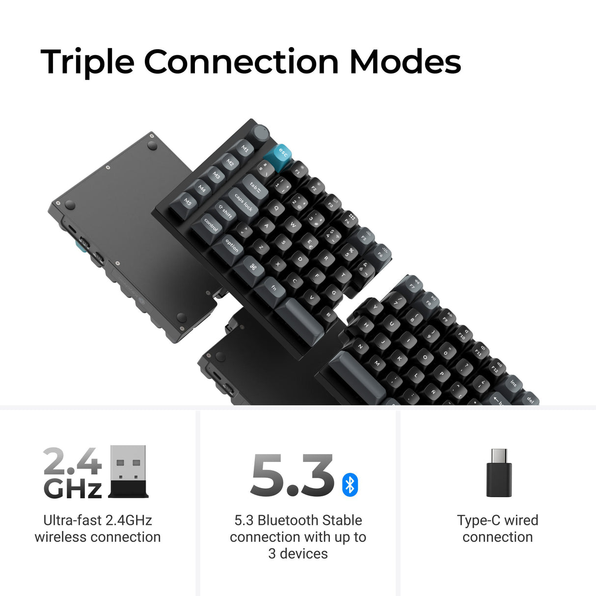 Keychron Q11 Ultra 8K Wireless Custom Mechanical Keyboard ISO Layout Collection