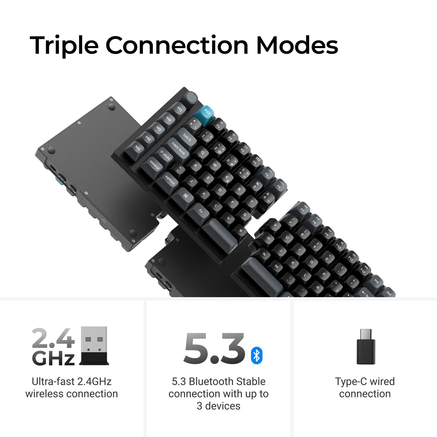 Keychron Q11 Ultra 8K Wireless Custom Mechanical Keyboard ISO Layout Collection