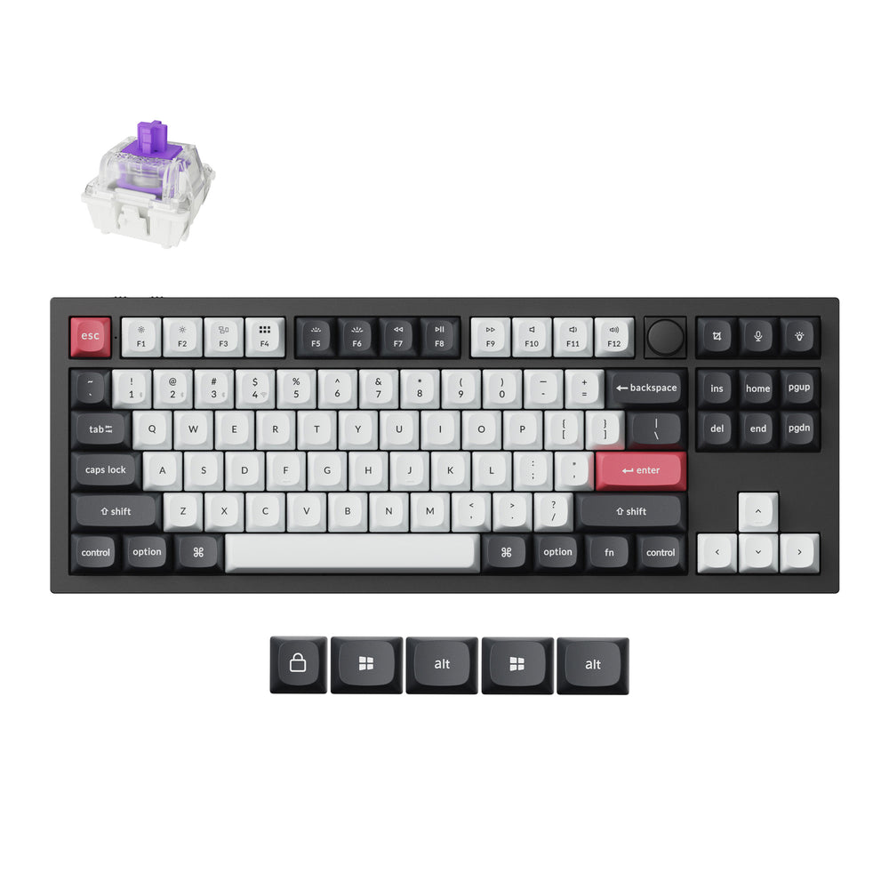 Keychron Q3 HE QMK kabellose benutzerdefinierte Tastatur (US-ANSI-Layout)