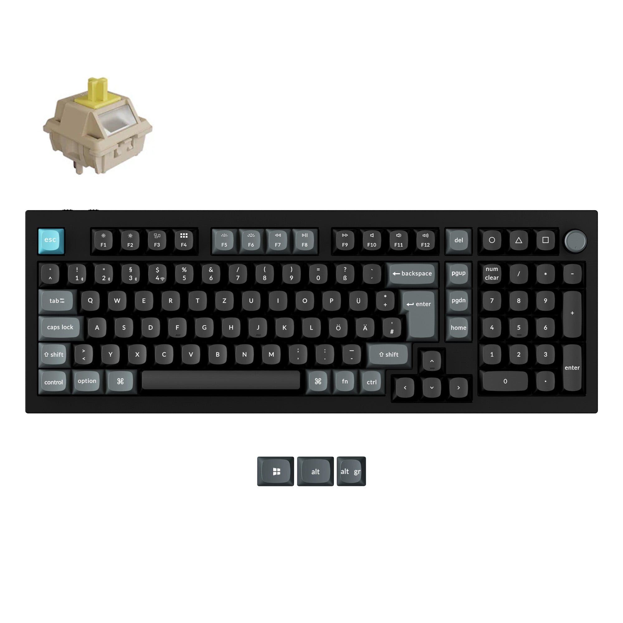Keychron Q5 Ultra 8K Wireless Custom Mechanical ISO Layout Keyboard