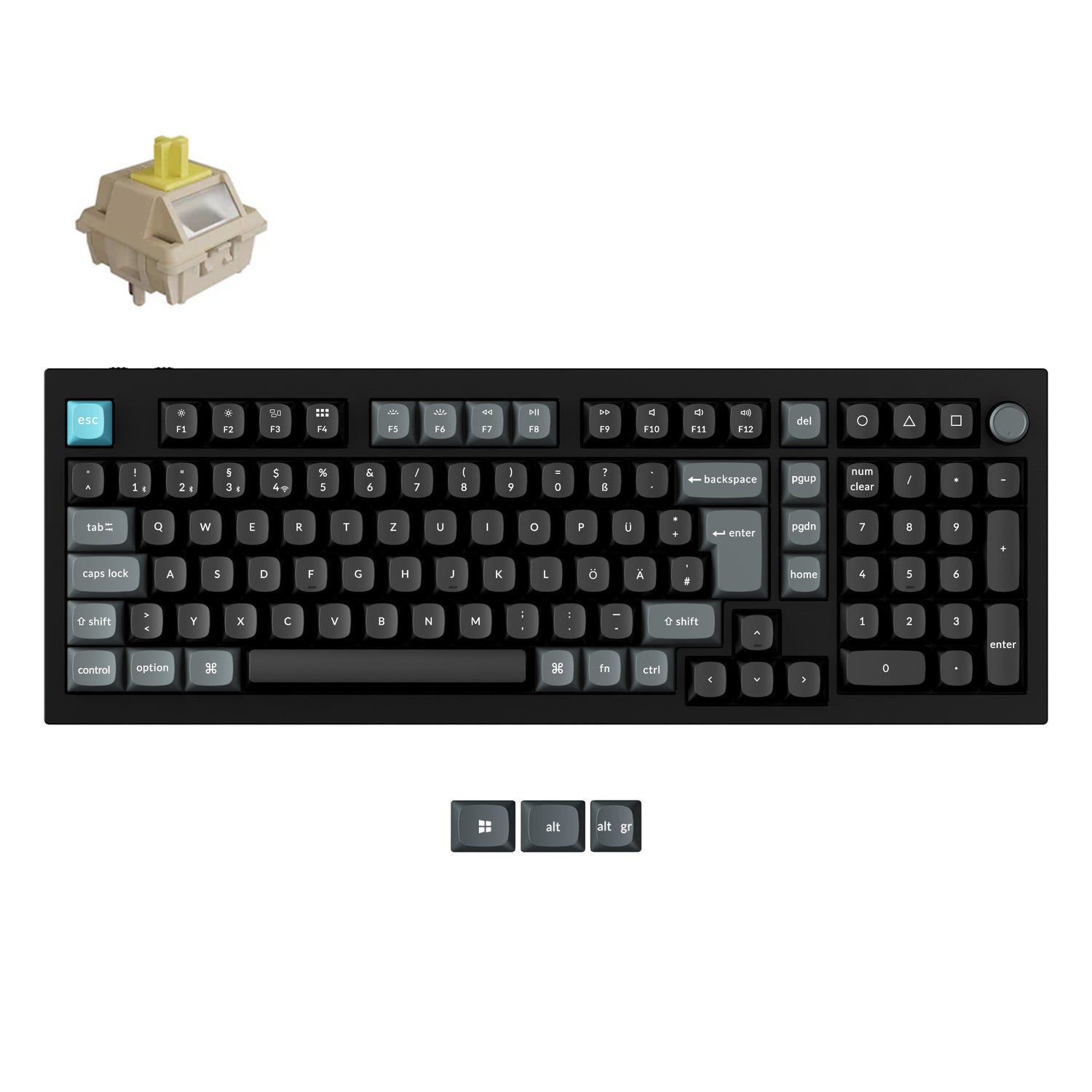 Keychron Q5 Ultra 8K Wireless Custom Mechanical ISO Layout Keyboard