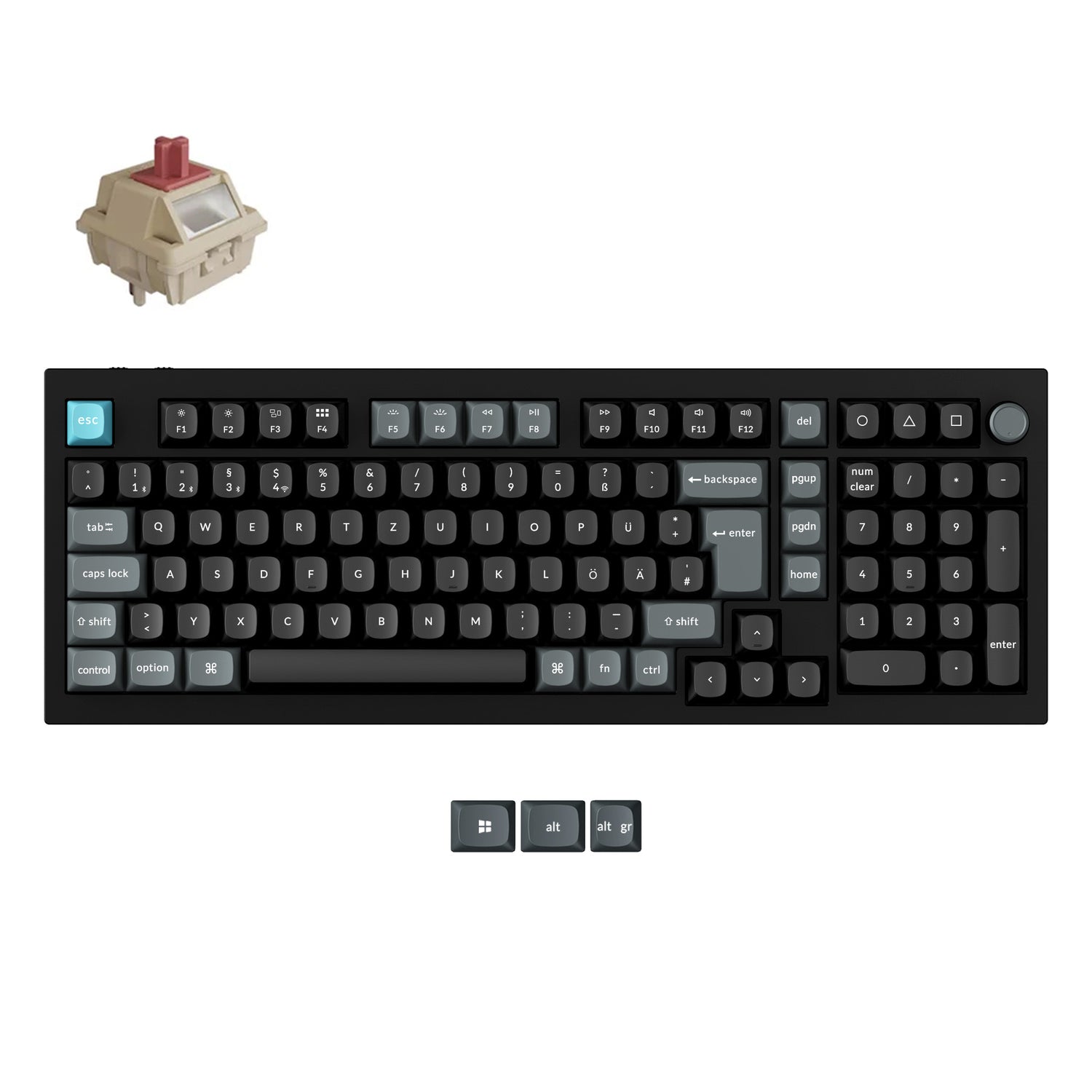 Keychron Q5 Ultra 8K Wireless Custom Mechanical ISO Layout Keyboard