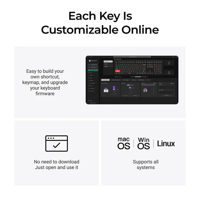Keychron Q6 HE 8K Magnetische Schalter Tastatur(US ANSI layout)
