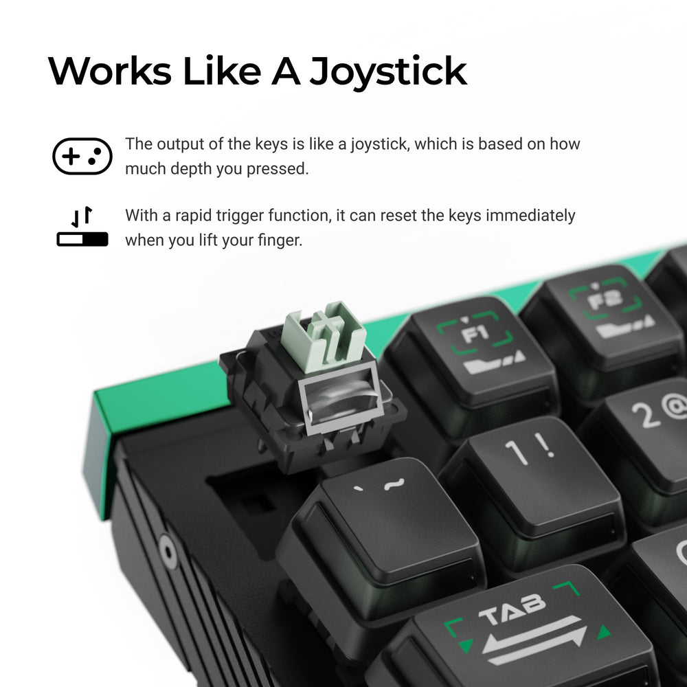 Lemokey L0 HE Einhändiges Magnetisches Schalter Gaming-Tastatur