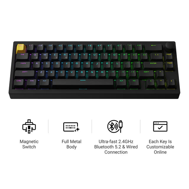 Lemokey P2 HE Wireless Magnetischer Schalter Benutzerdefinierte Gaming-Tastatur (US ANSI Layout)