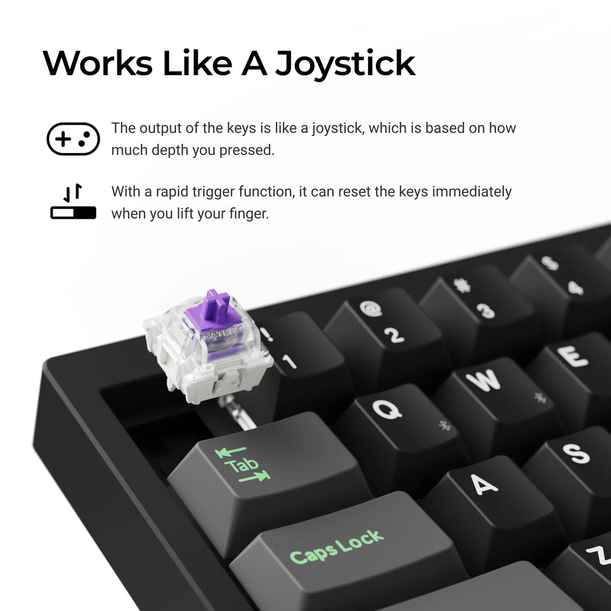 Lemokey P2 HE Wireless Magnetischer Schalter Benutzerdefinierte Gaming-Tastatur (US ANSI Layout)