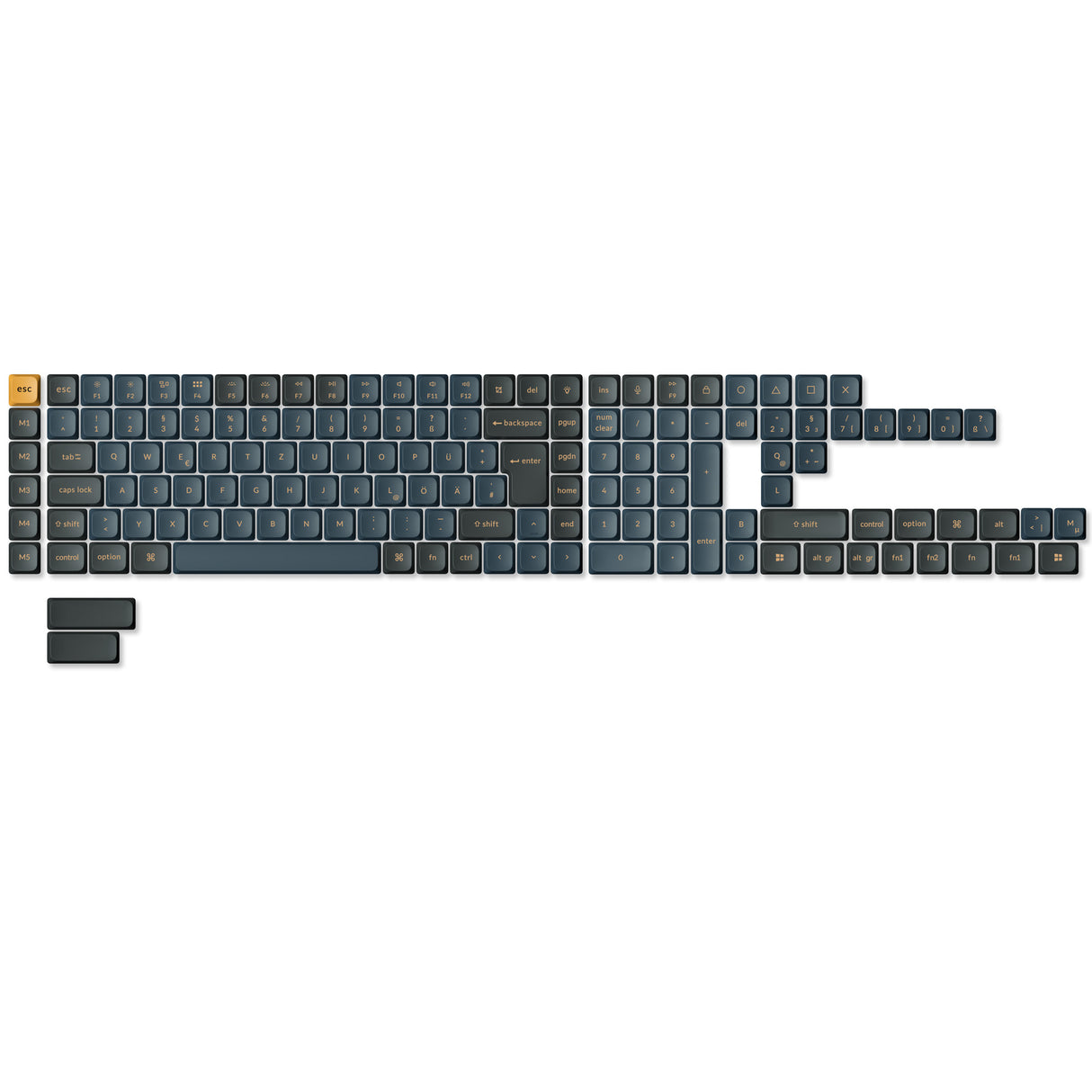 Low Profile Dye-Sub LSA PBT ISO Keycap Set Version 2 -Knight