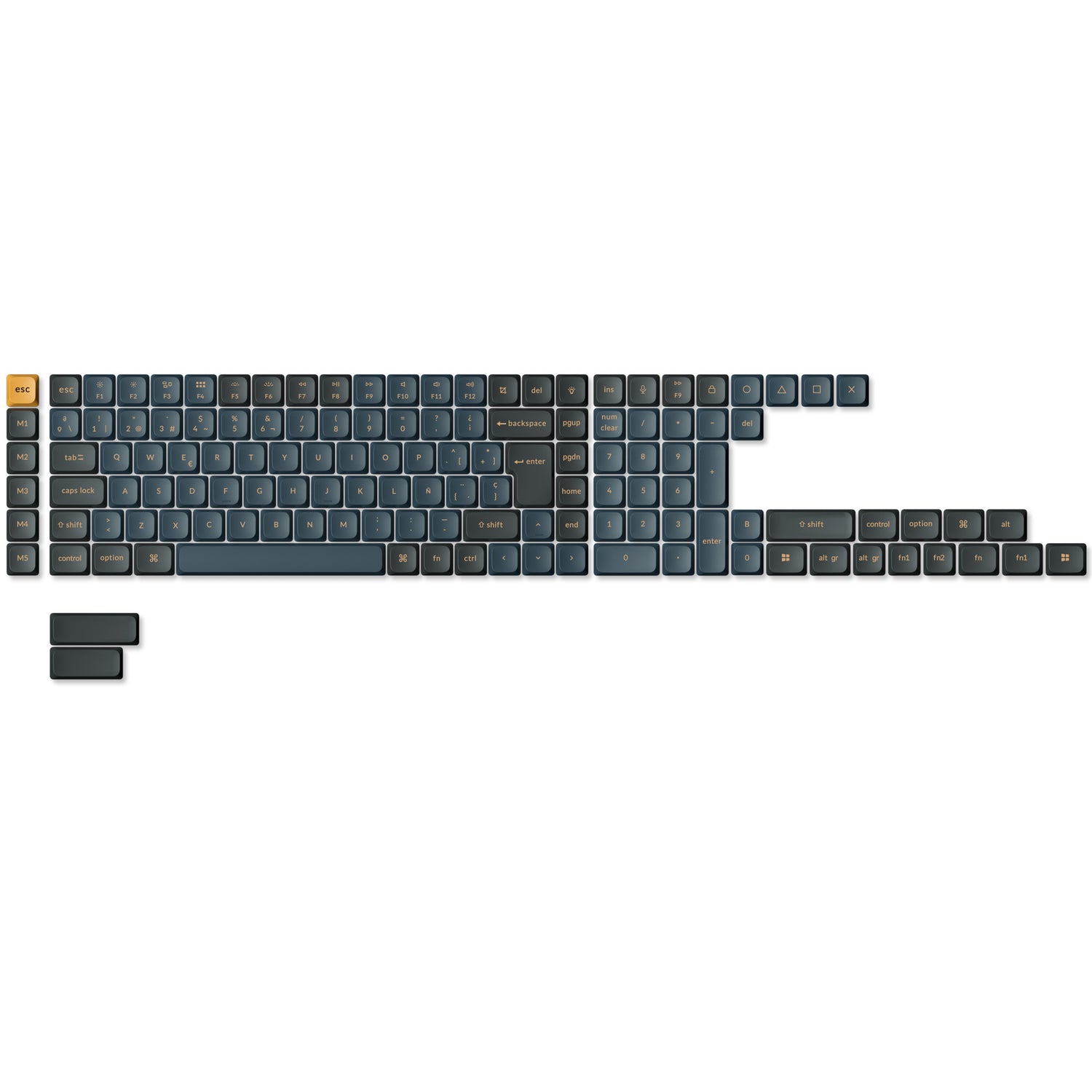 Low Profile Dye-Sub LSA PBT ISO Keycap Set Version 2 -Knight