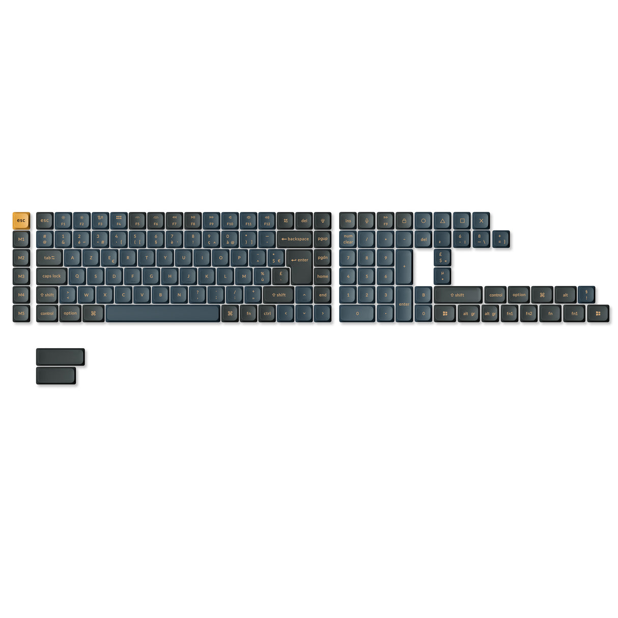Low Profile Dye-Sub LSA PBT ISO Keycap Set Version 2 -Knight