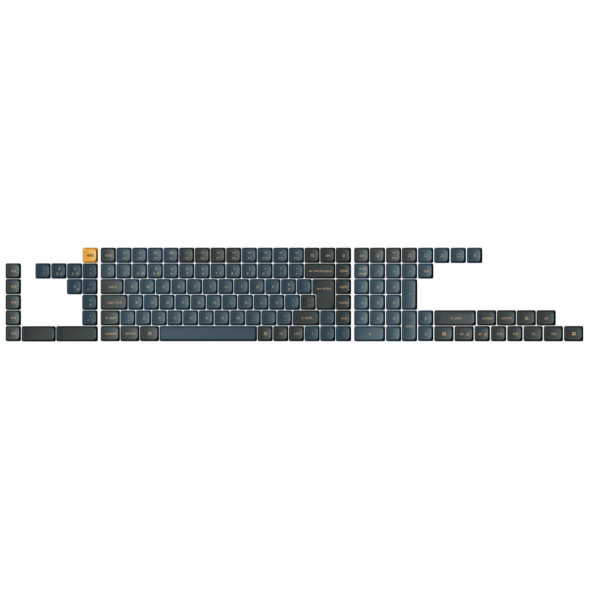 Low Profile Dye-Sub LSA PBT ISO Keycap Set Version 2 -Knight
