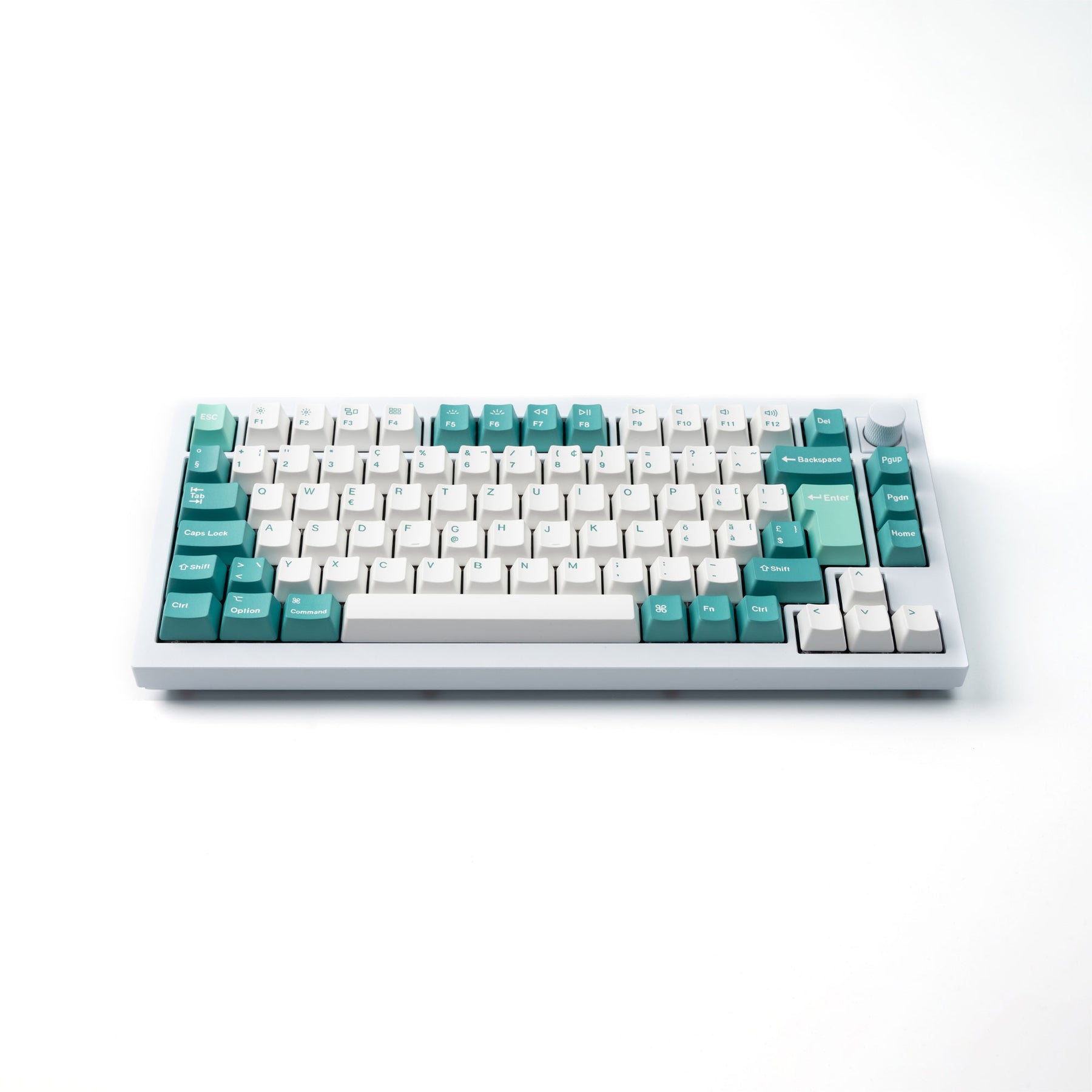 ISO OEM Dye-Sub PBT Vollständiges Tastenkappen-Set - Weiß Mint
