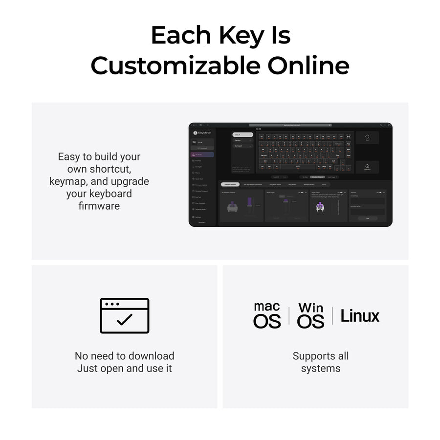Keychron Q1 HE QMK Wireless Custom Keyboard - Kupfer Edition(US ANSI Layout)