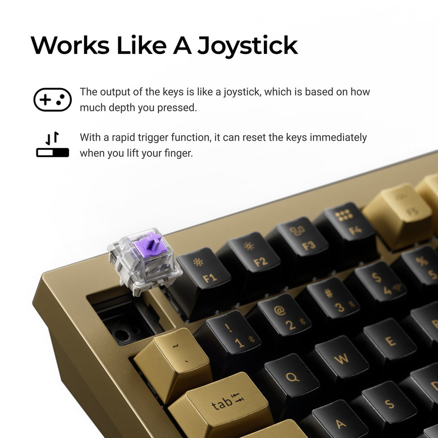 Keychron Q1 HE QMK Wireless Custom Keyboard - Kupfer Edition(US ANSI Layout)