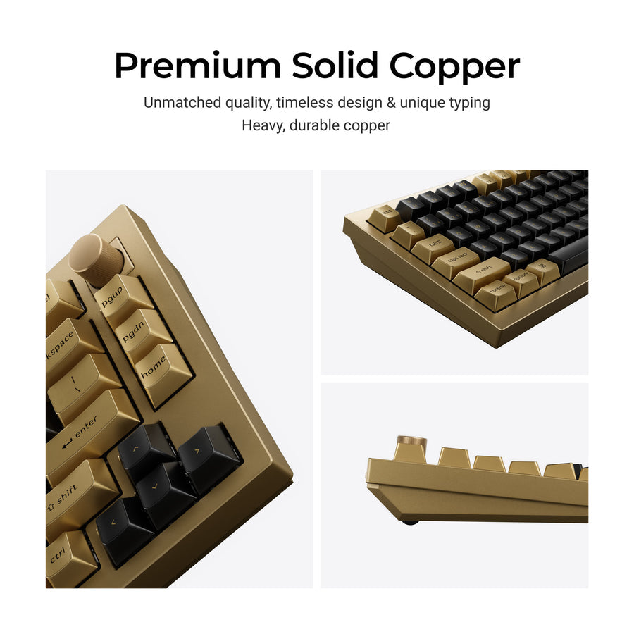 Keychron Q1 HE QMK Wireless Custom Keyboard - Kupfer Edition(US ANSI Layout)