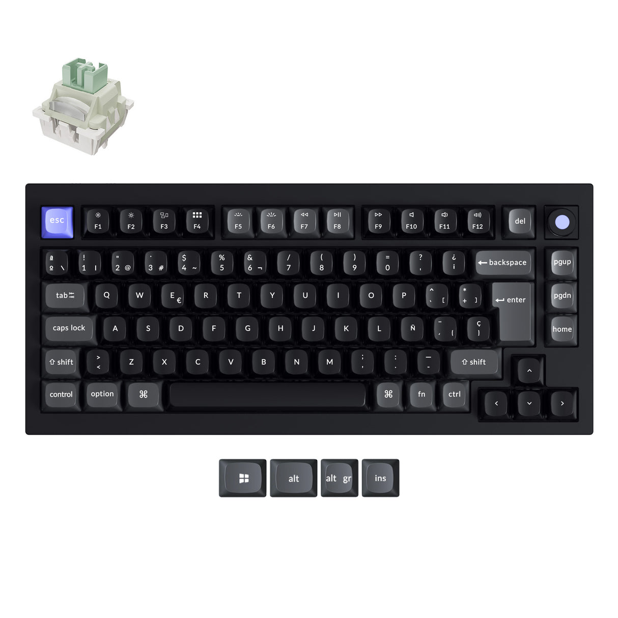 Keychron Q1 HE 8K Magnetic Switch Keyboard (ISO layout Only Wired Keyboard)
