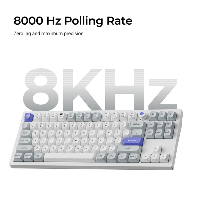 Keychron Q3 HE 8K Magnetische Schalter Tastatur (US ANSI Layout)