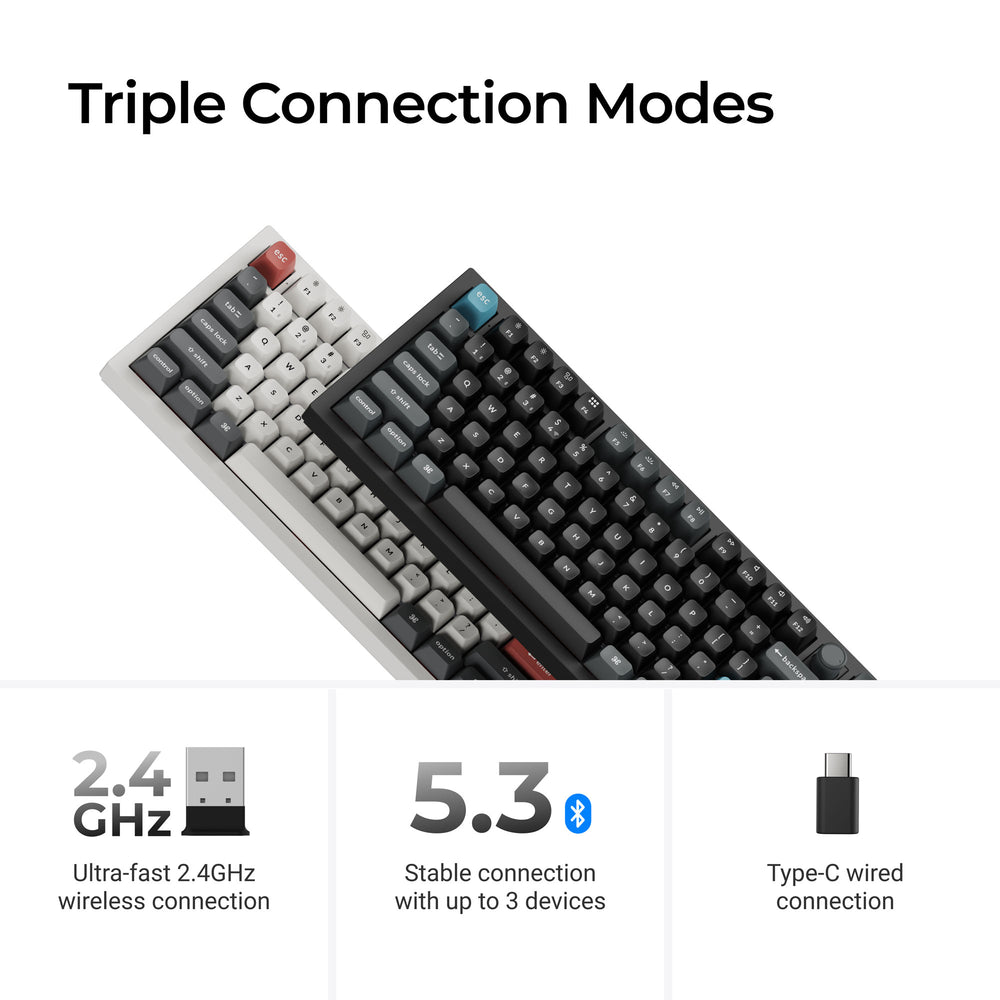 Keychron Q3 Ultra 8K Wireless Custom Mechanical Keyboard (US ANSI Layout)