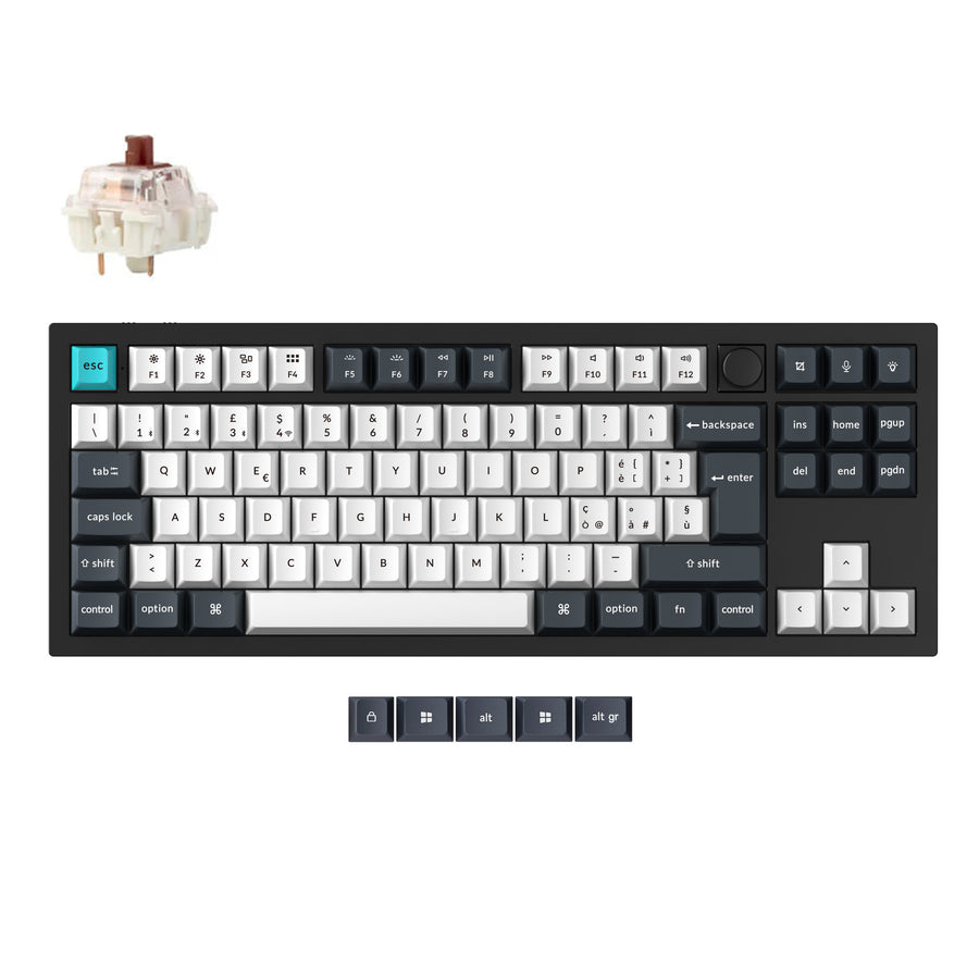 Keychron Q3 Max QMK/VIA Wireless Benutzerdefinierte Mechanische Tastatur ISO Layout Kollektion