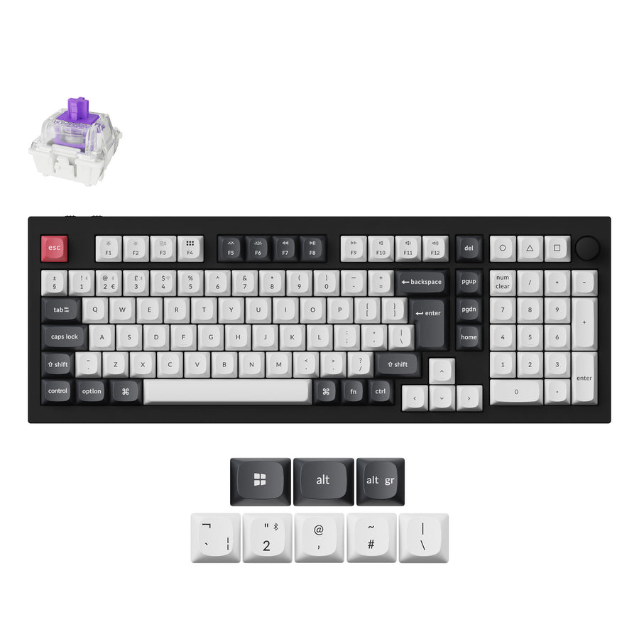 Keychron Q5 HE QMK Kabellose Benutzerdefinierte Tastatur ISO Layout Kollektion