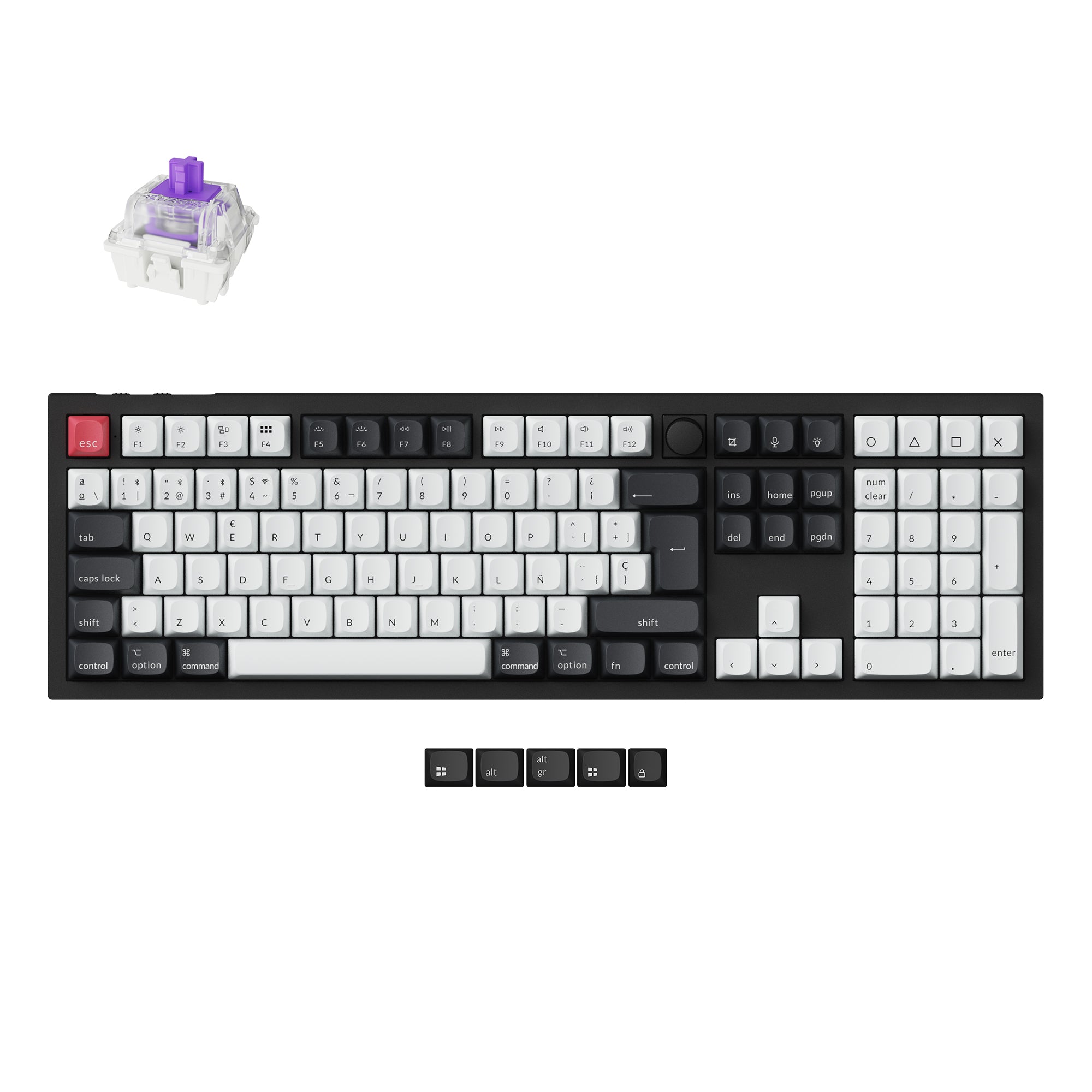 Keychron Q6 HE QMK Wireless Custom Keyboard ISO Layout Collection