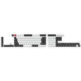 ISO Cherry Thermal Sublimation PBT Keycap Complete Set - Black and White