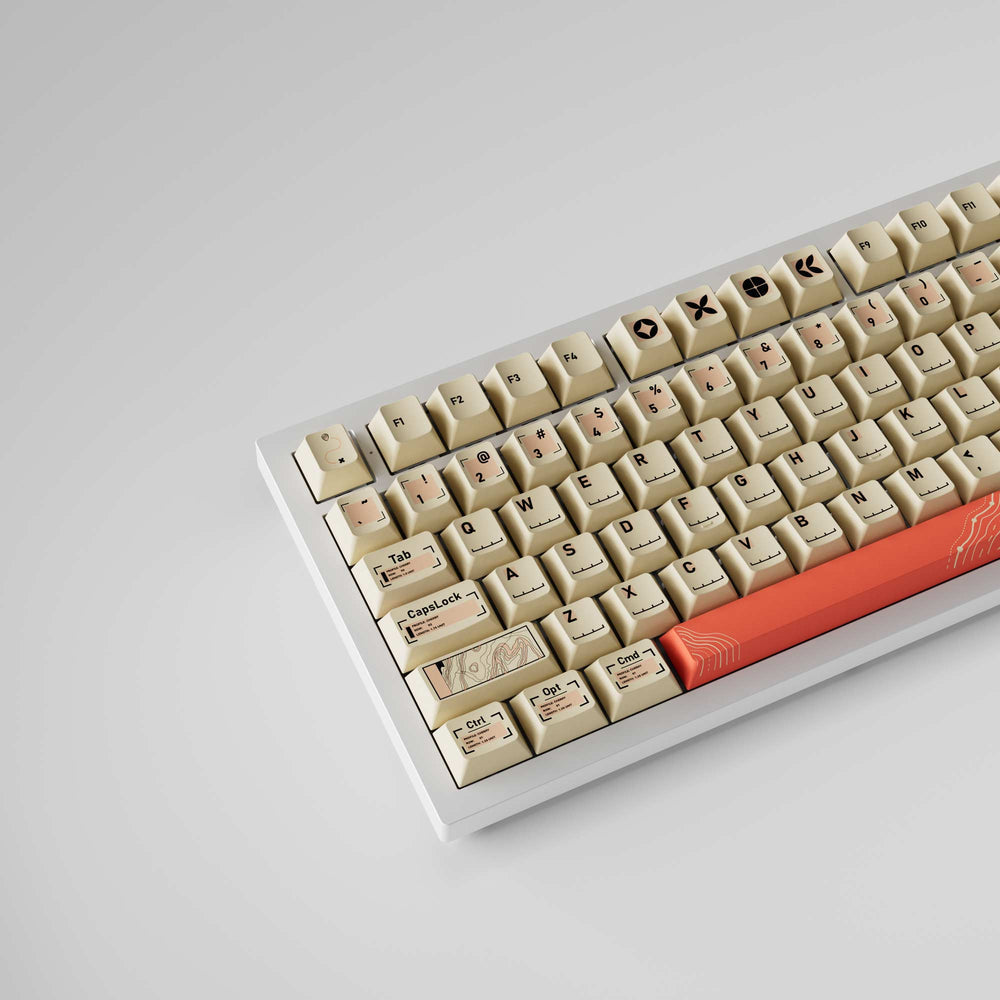 The Maps - Cherry Profil Dye-Sub PBT Vollständiges Tastenkappen-Set