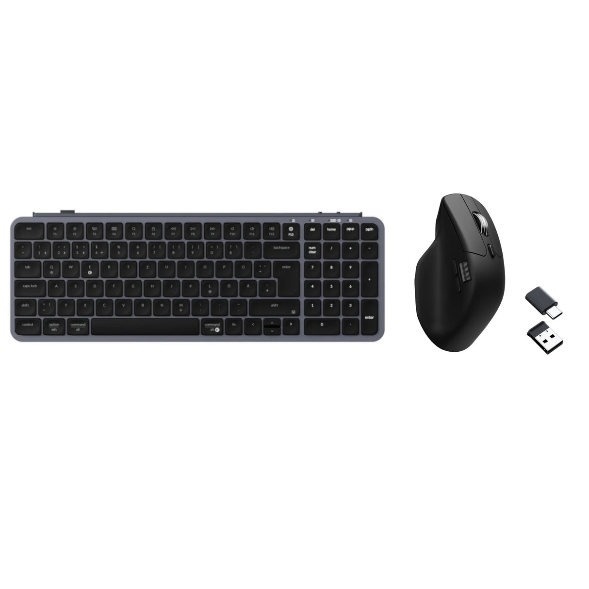 Keychron B Pro Series ISO-DE Layout Keyboard and M6 Mouse Wireless Combo