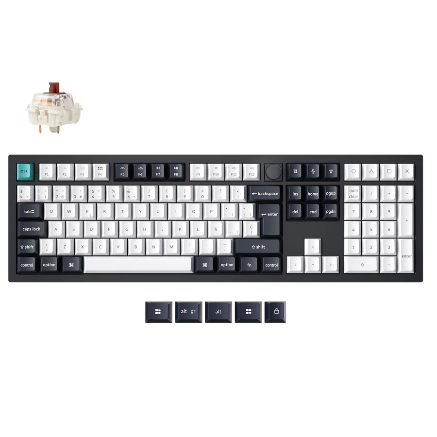 Keychron Q6 Max QMK/VIA Wireless Benutzerdefinierte Mechanische Tastatur ISO Layout Kollektion