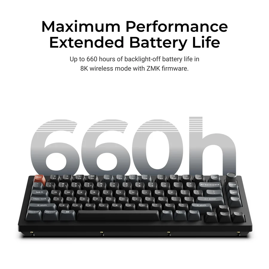Keychron V1 Ultra 8K Wireless Custom Mechanical Keyboard(US ANSI Layout)