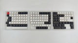 ISO Cherry Thermal Sublimation PBT Keycap Complete Set - Black and White