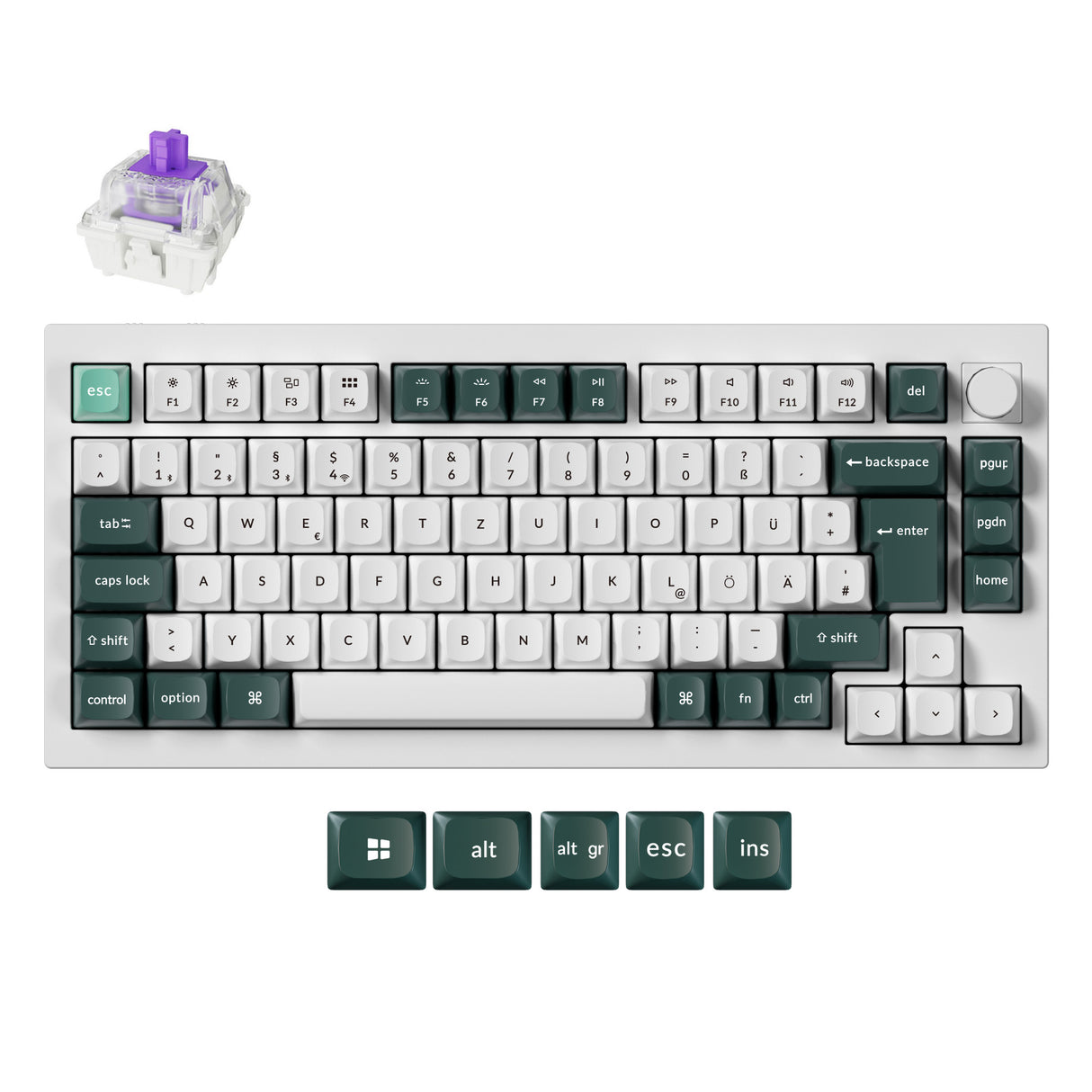 Keychron Q1 HE QMK Wireless Custom Keyboard ISO Layout Collection