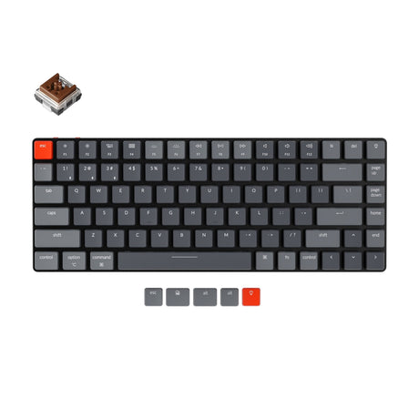 Keychron K3 Ultraschlanke kabellose mechanische Tastatur (US-ANSI-Layout) – Version 2