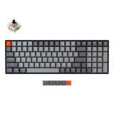 Keychron K4 Version 2 Hot-swappable Wireless Mechanical Keyboard, 100-keys layout for Mac Windows iOS with Gateron brown switch with type-C RGB or white backlight