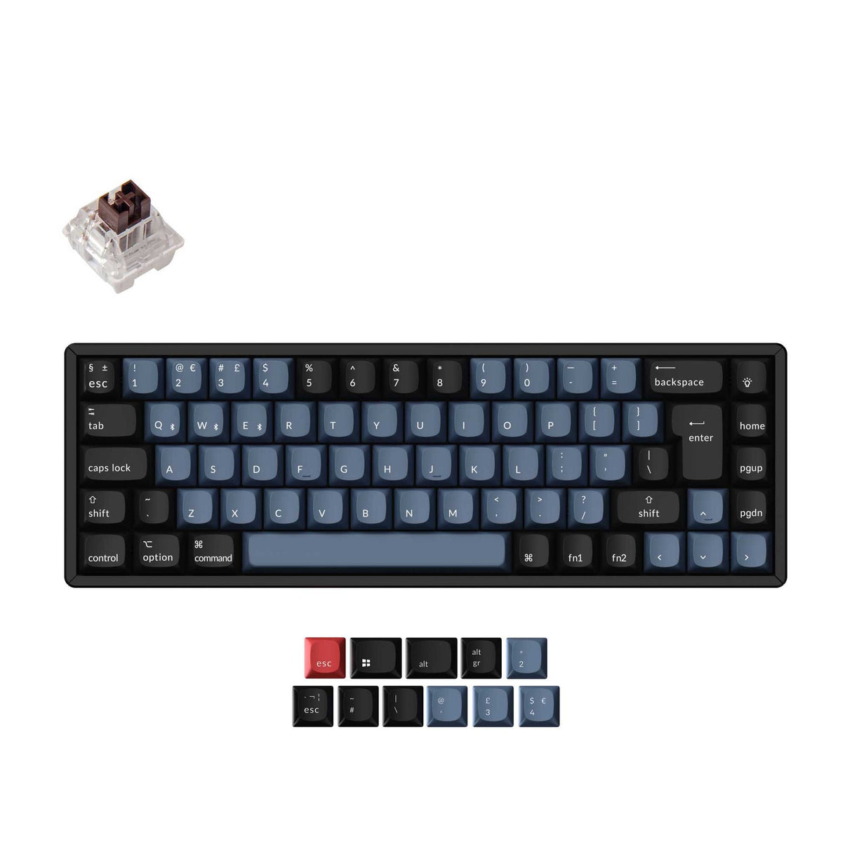 Keychron K6 Pro QMK/VIA kabellose mechanische Tastatur ISO-Layout-Sammlung
