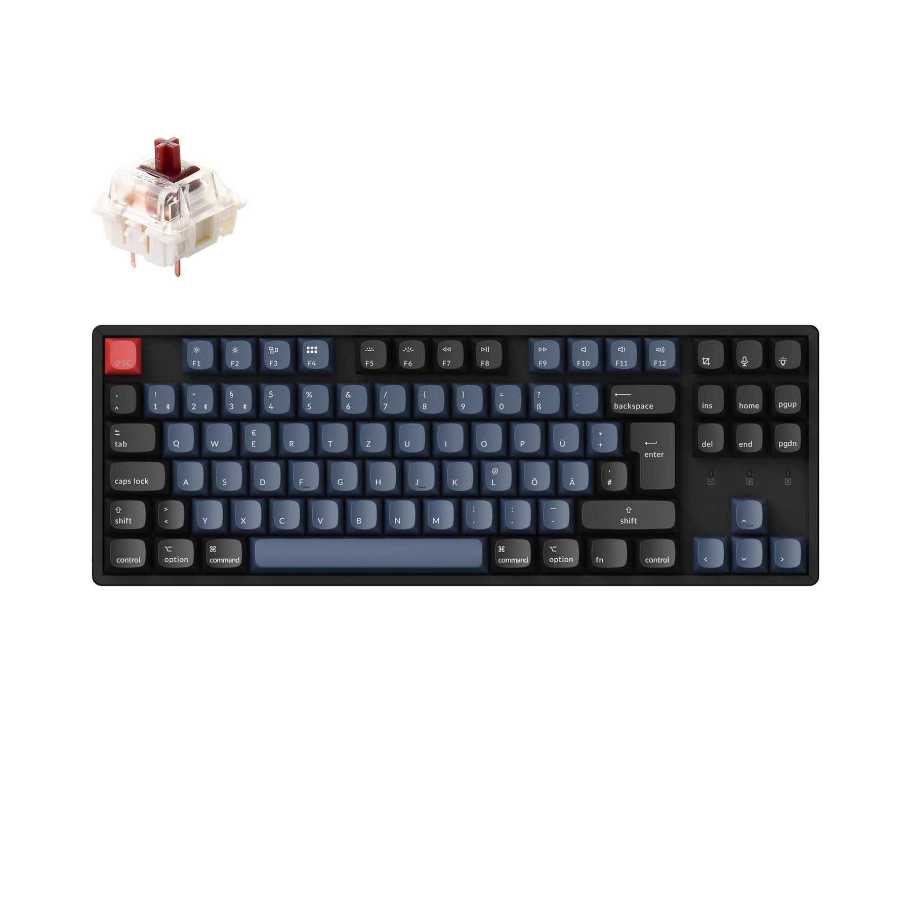 Keychron K8 Pro QMK/VIA kabellose mechanische Tastatur ISO-Layout-Sammlung