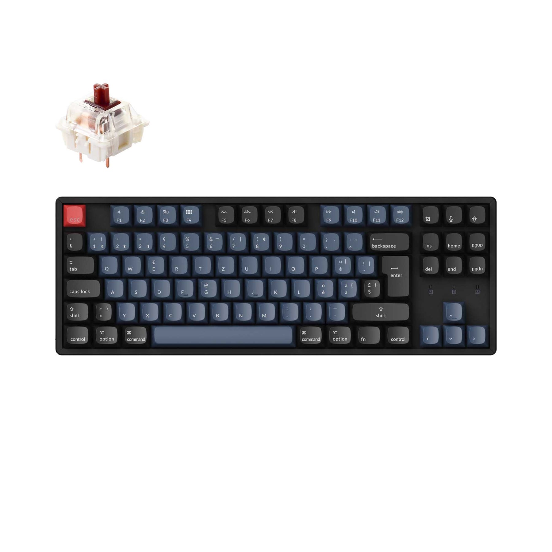 Keychron K8 Pro QMK/VIA kabellose mechanische Tastatur ISO-Layout-Sammlung