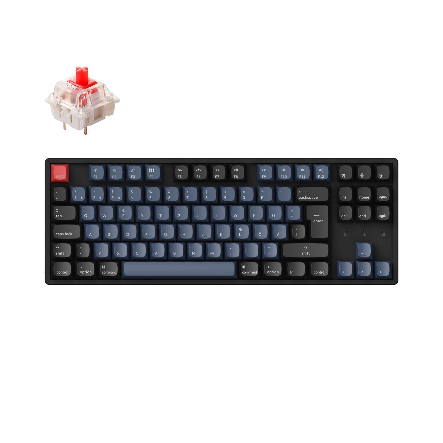 Keychron K8 Pro QMK/VIA kabellose mechanische Tastatur ISO-Layout-Sammlung