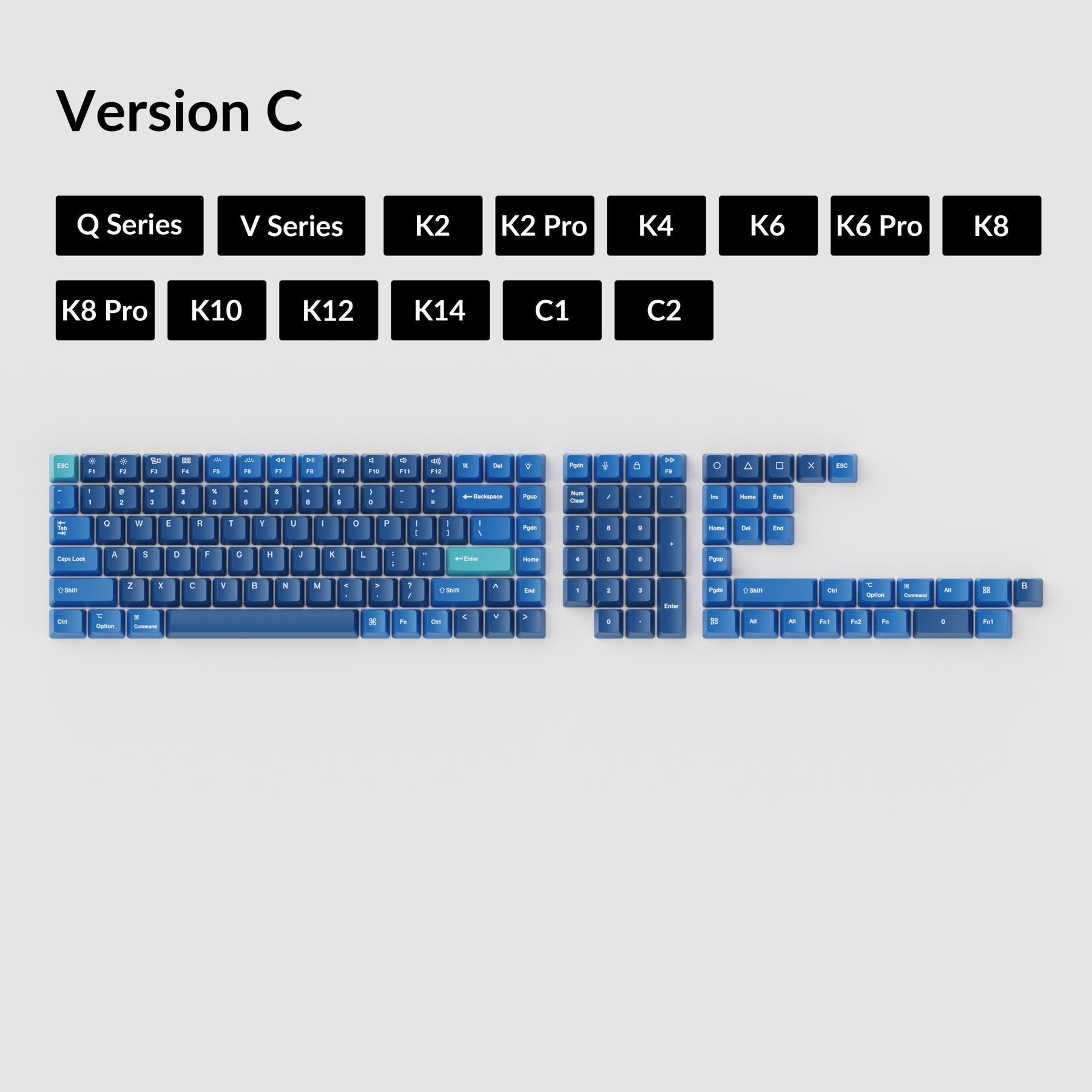 OEM Dye-Sub PBT Tastenkappen-Set - Ocean