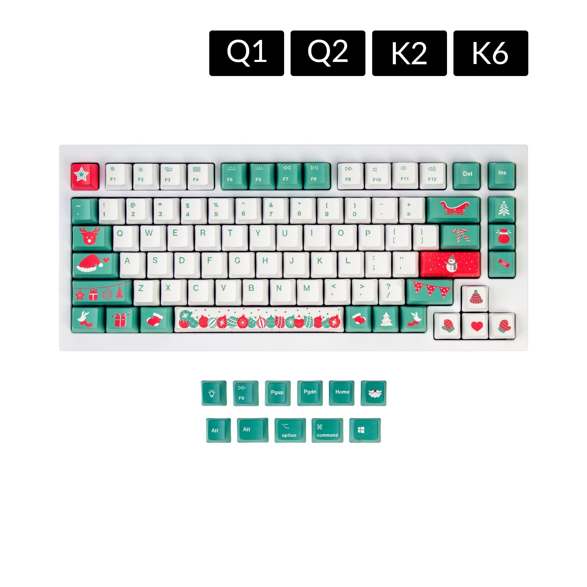 OEM Dye-Sub PBT Tastenkappen-Set - Weihnachtsbaum