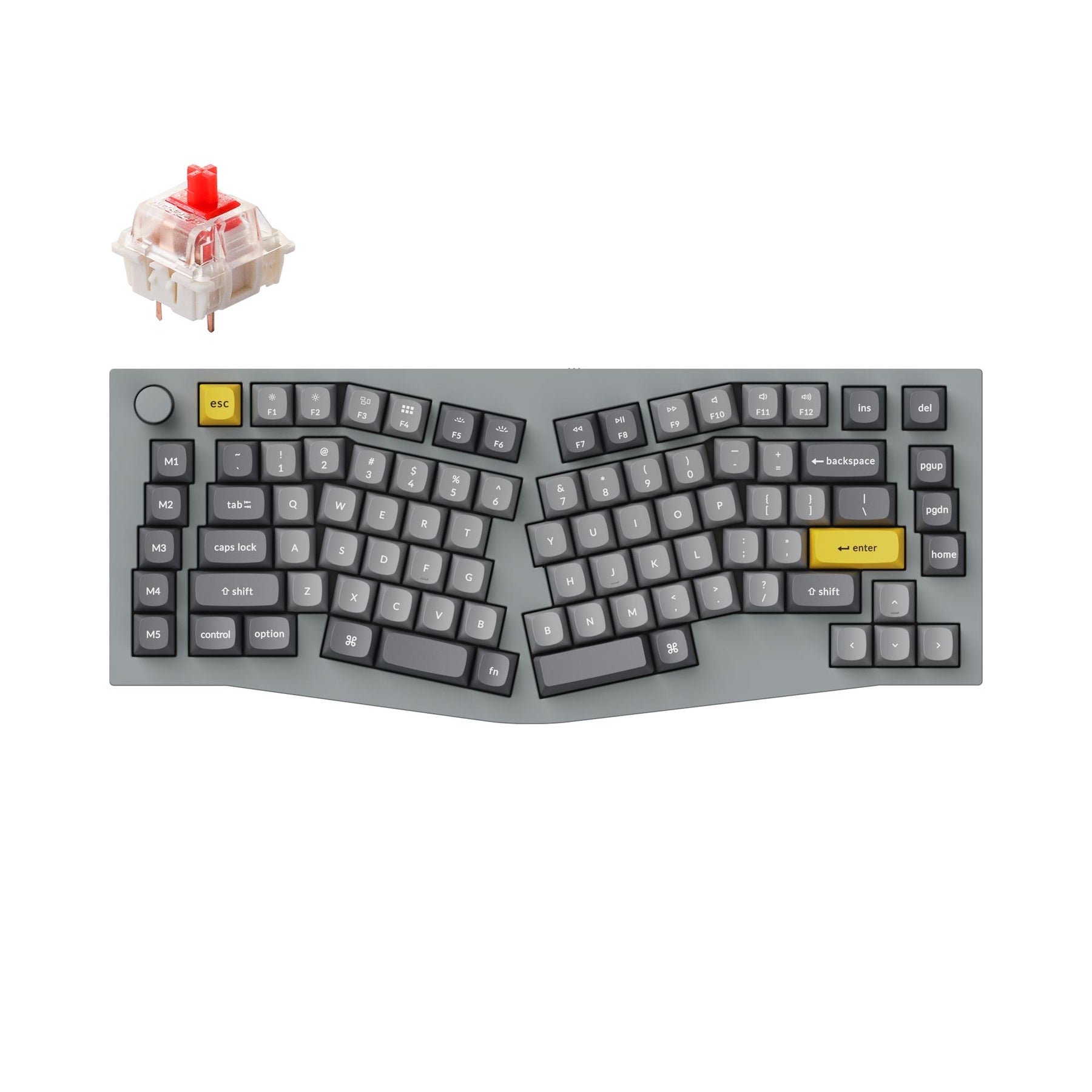 Keychron Q10 (Alice Layout) QMK Custom Mechanical Keyboard (US ANSI Layout)