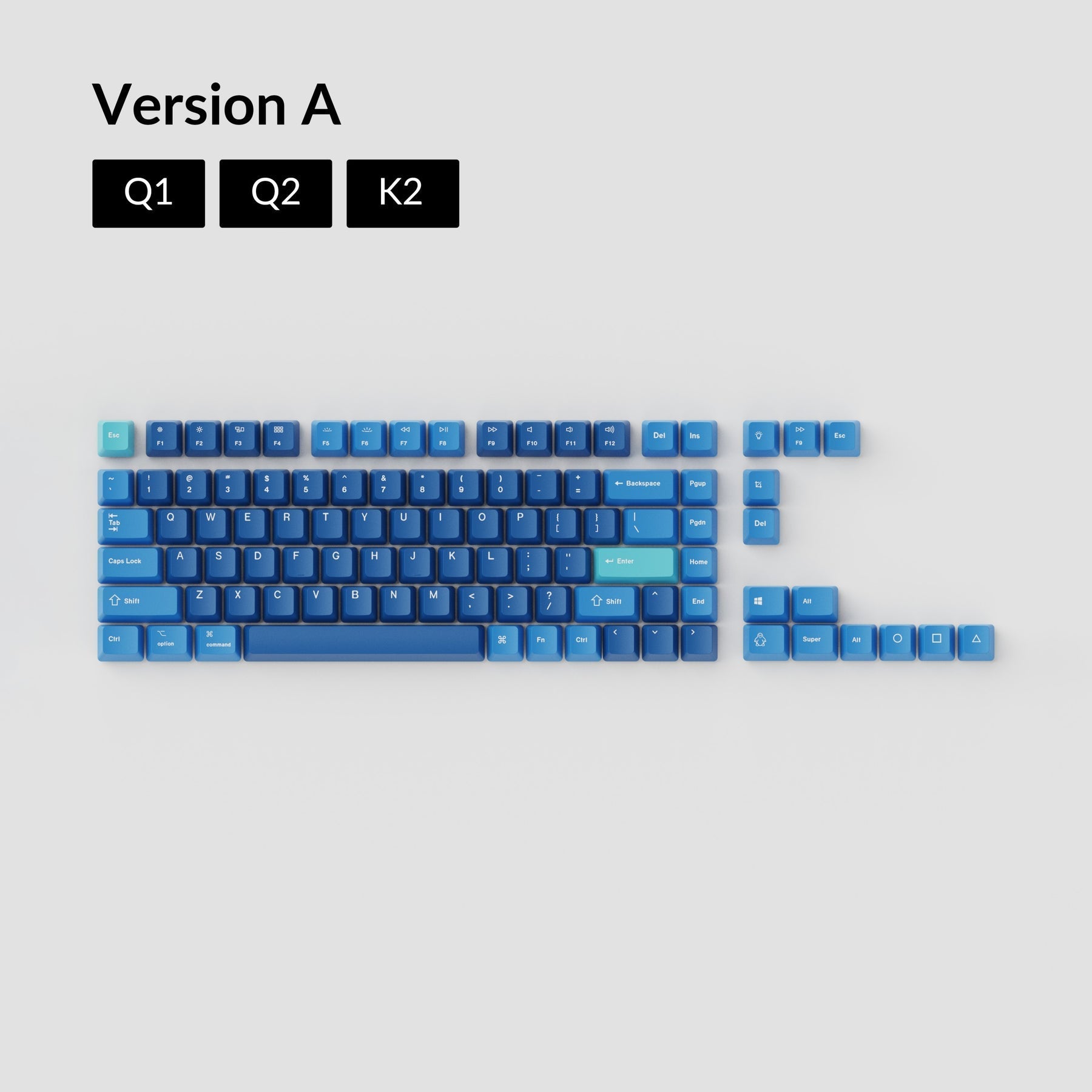 OEM Dye-Sub PBT Tastenkappen-Set - Ocean