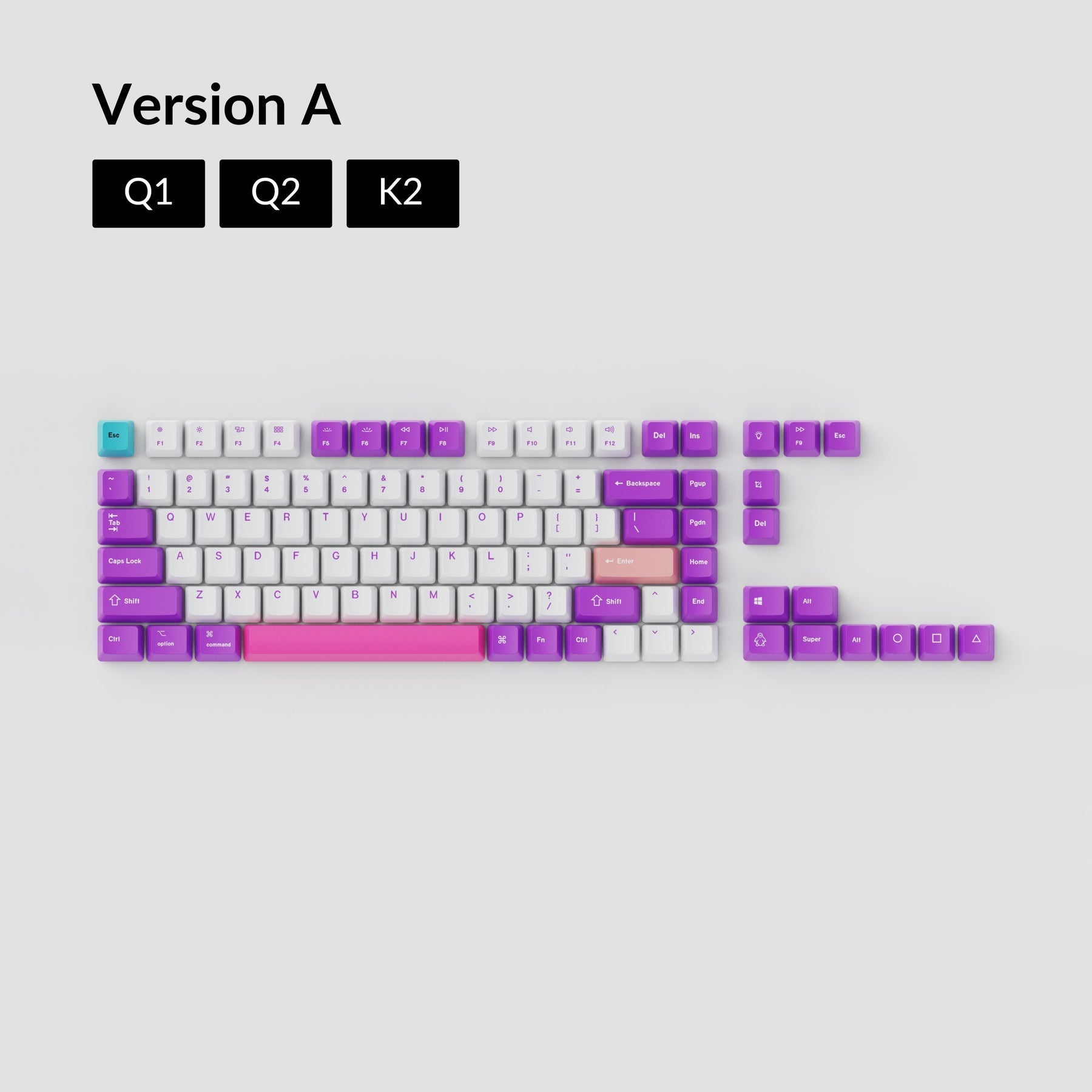 OEM Dye-Sub PBT Tastenkappen-Set - Unicorn