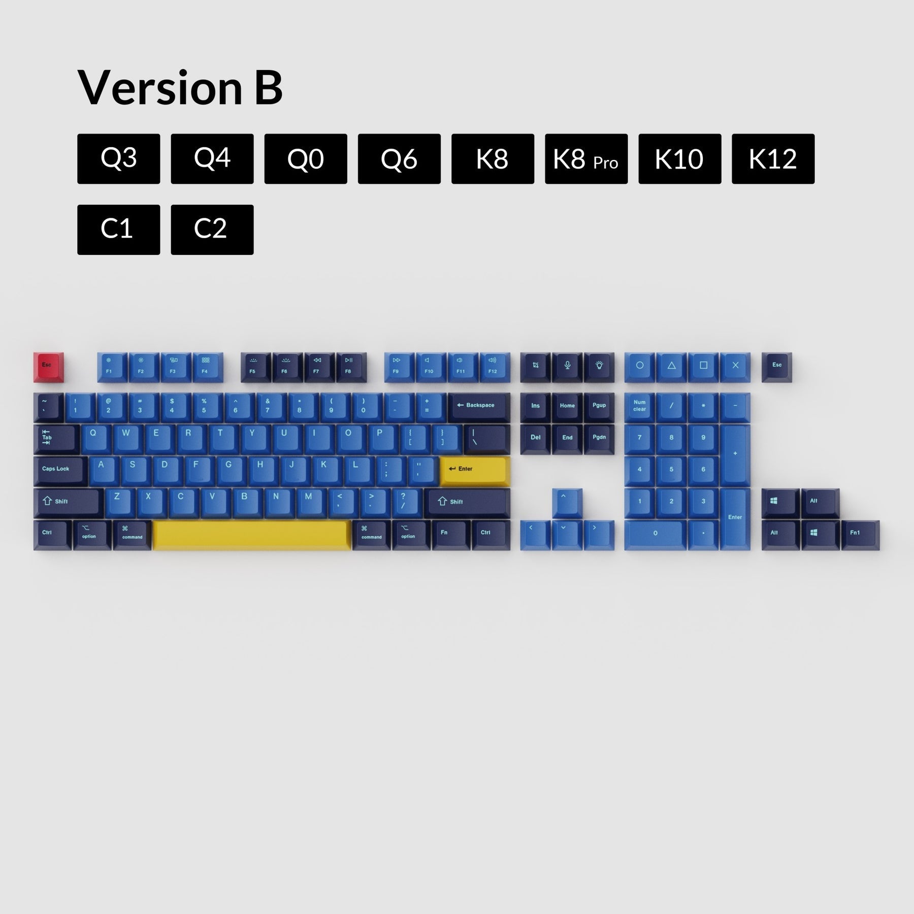 OEM Dye-Sub PBT Tastenkappen-Set - Beach