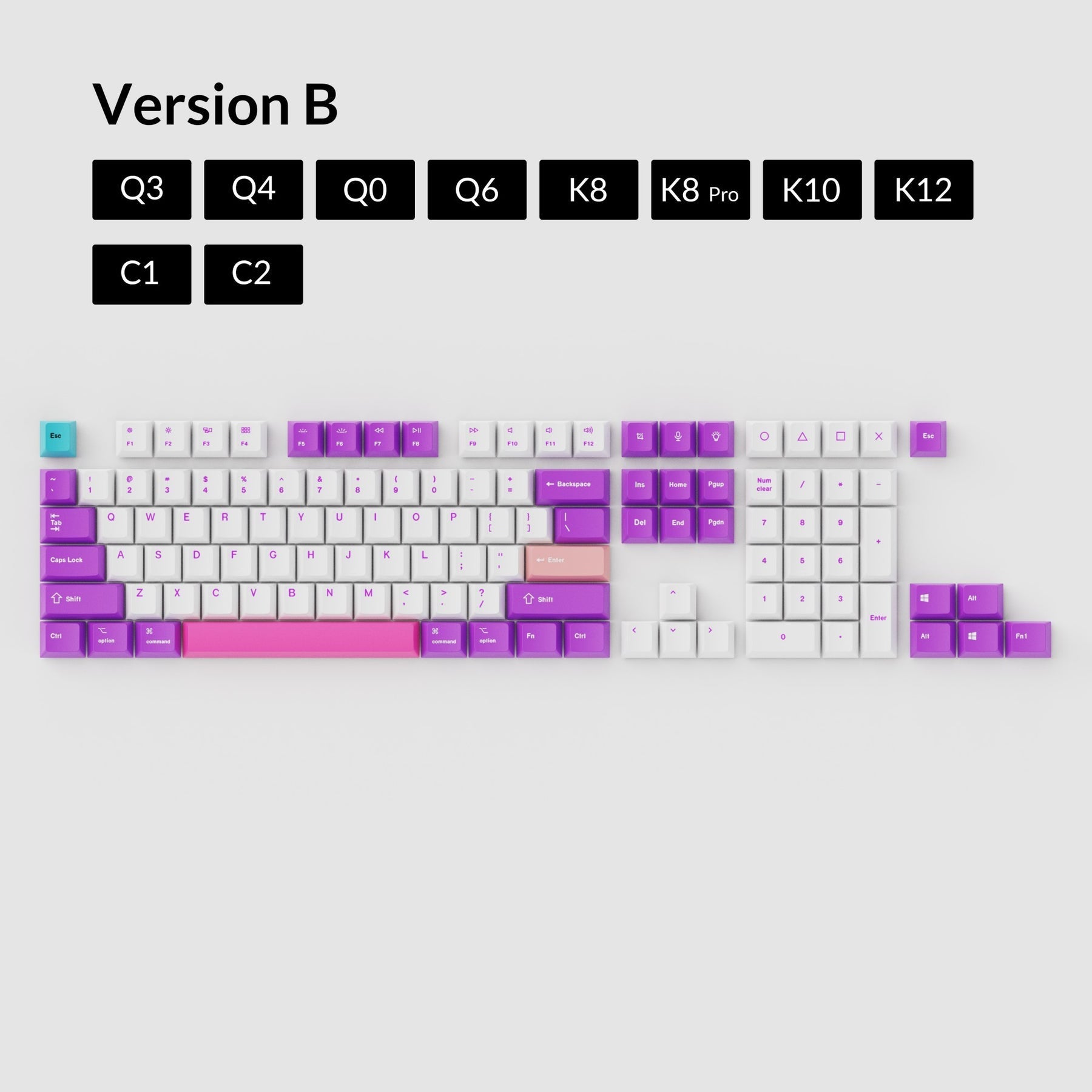 OEM Dye-Sub PBT Tastenkappen-Set - Unicorn
